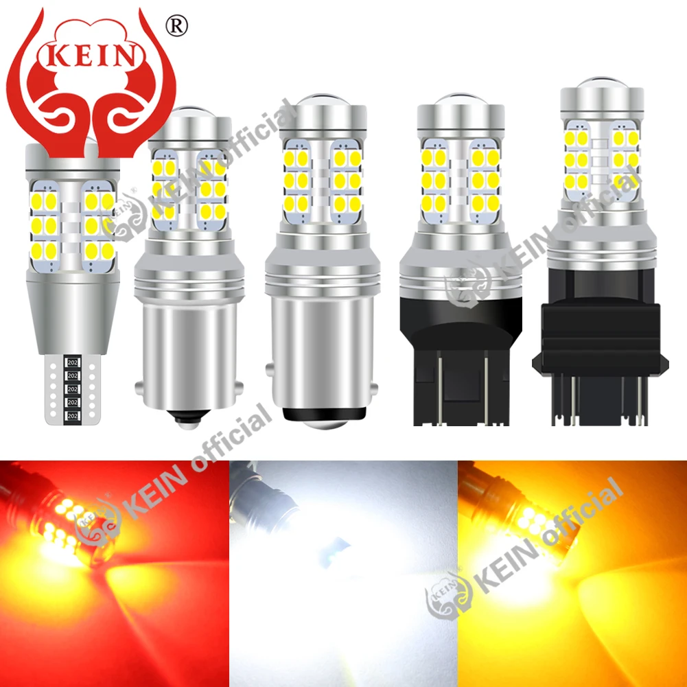 

KEIN P21W Led PY21W 1156 T15 Led 1157 W21W T20 7443 7440 BA15S T25 3156 3157 Car Light S25 R5W Turn Signal Backup Reverse Lamp
