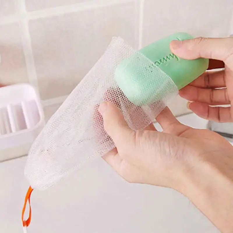 Шляпа Форма пенящаяся сетка для стирки лица Мыло Ванна Душ пузырьковая