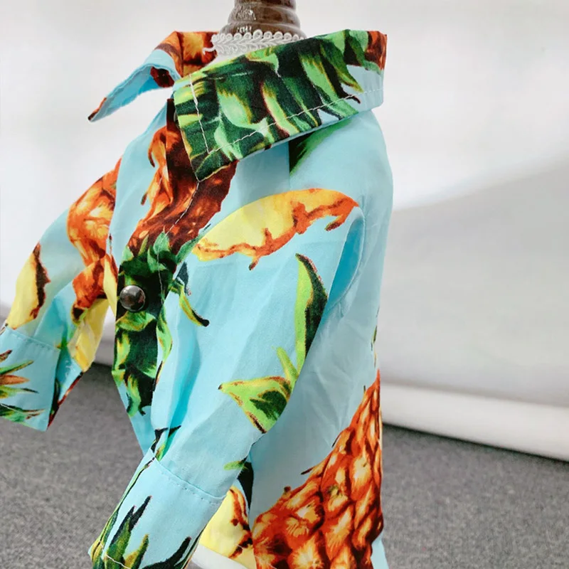 Одежда для больших собак Гавайский стиль рубашка домашних животных одежда