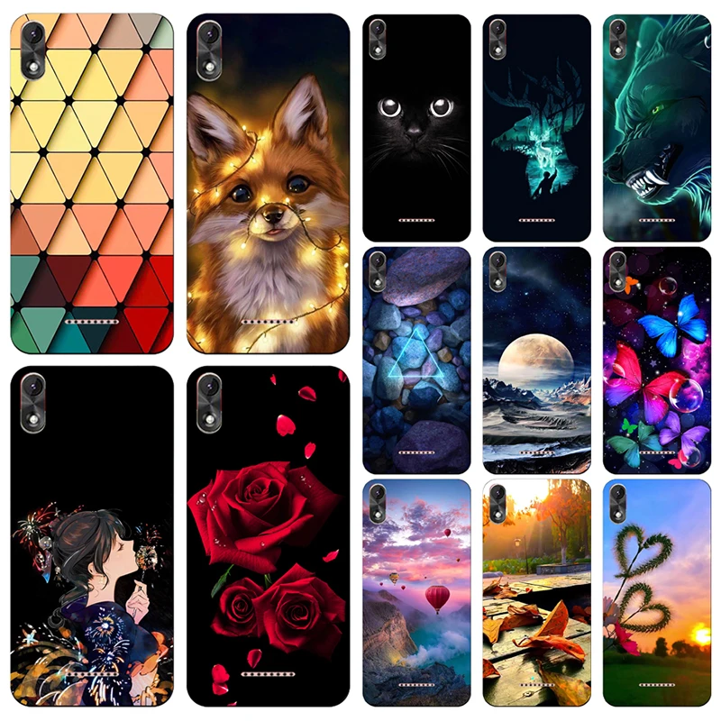Мультфильм Цветочный Принт мягкий TPU чехол для телефона WIKO Y80 Y70 Y60 Y50 Y 80 70 60 50 Funda