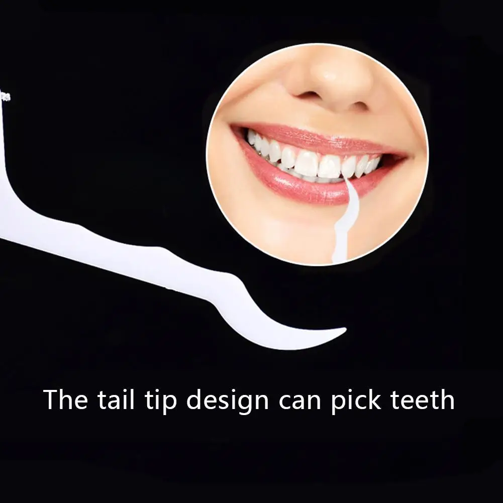 

25PCS Arch-shaped Ultra-fine Floss Dental Floss Stick Teeth Cleaning Line Dental Care Flat Line Flossing Oral Hygiene Care