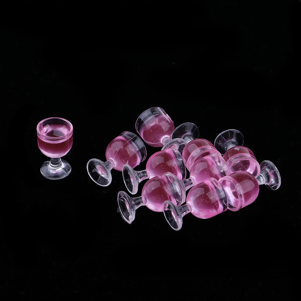 Набор из 10 штук миниатюрные бокалы для шампанского кукольный домик продукты