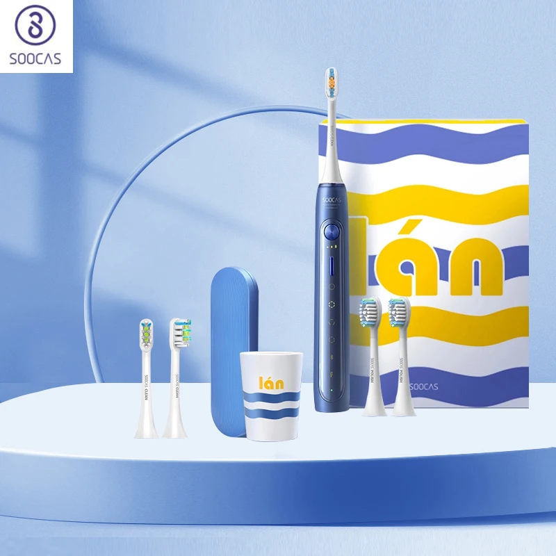 

SOOCAS X5 Electric Toothbrush Rechargeable Smart Sonic Toothbrush Automatic Ultrasonic Tooth Brush Teeth Cleaning 12 modes IPX7