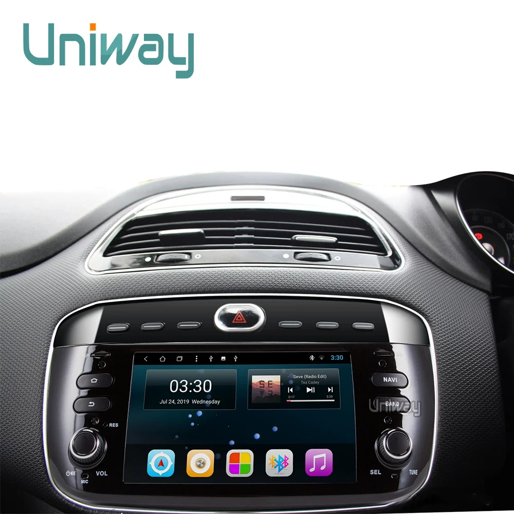 Uniway LLY6090 Android 9 0 автомобильный dvd для Fiat/Linea/Punto 2012-2015 Автомагнитола | Автомобили и