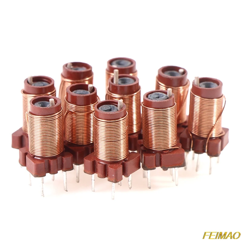 

10pcs 26T 2.1uh-6.3uH Adjustable High-Frequency Ferrite Core Inductor