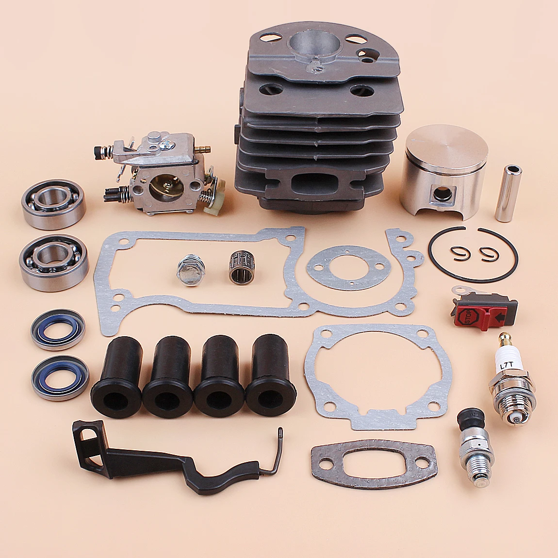 прокладка для цилиндра бензопилы хускварна 236. +поршень +в +сборе +(d40мм) +для +бензопилы +husqvarna +142 +142 купить. поршень husqvarna 236-240 (39 мм). поршень карбюратора. 11300302004 ms180pistot kit.