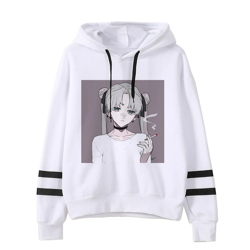 Сейлор Мун Женская толстовка kawaii Забавный ulzzang Толстовка harajuku корейский стиль графический женская одежда толстовки Модные гранж