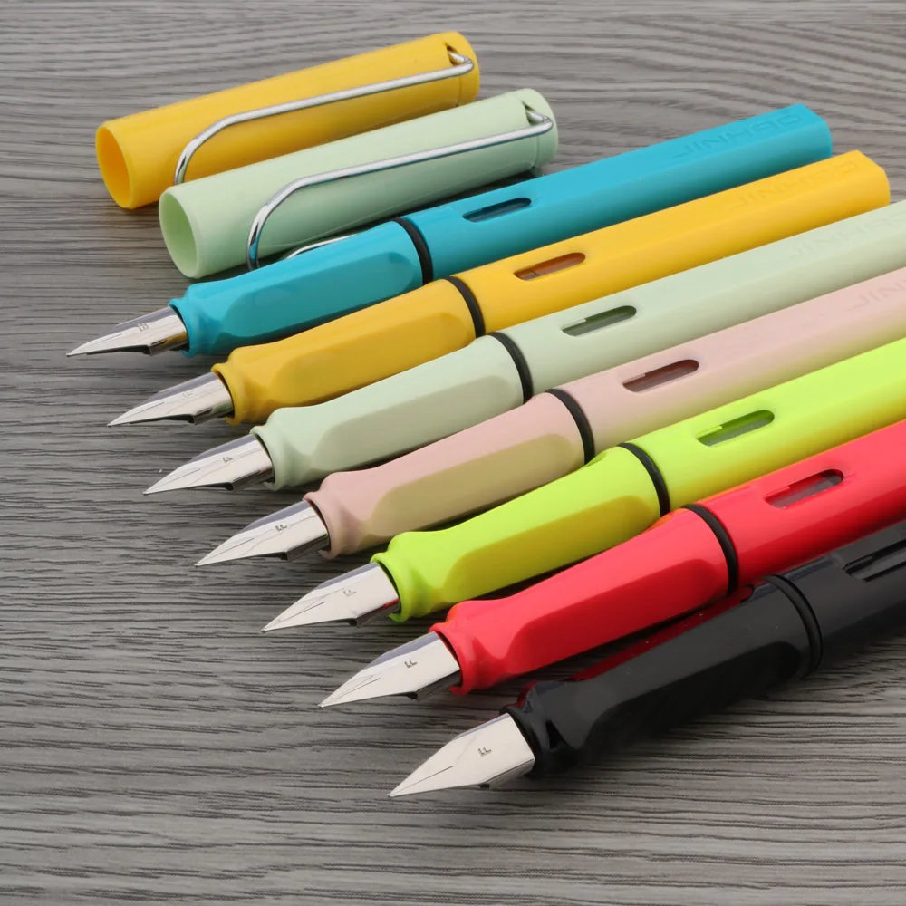 Ручка перьевая Jinhao с розовыми чернилами брендовая Классическая карандаш