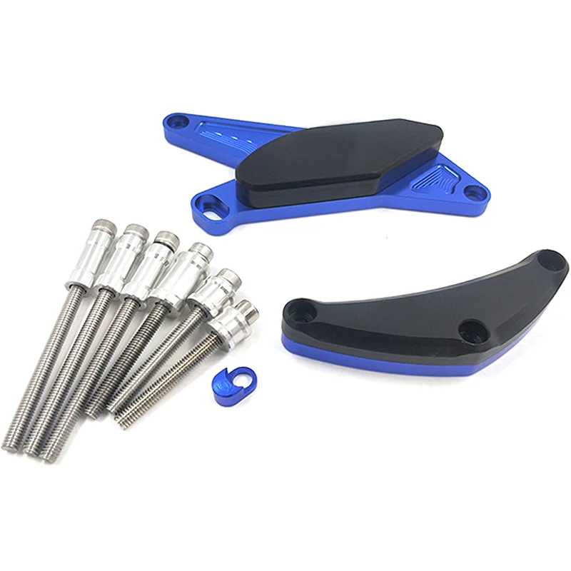 Для SUZUKI GSX-R600 GSX-R750 2006-2012 GSXR 600 750 759 K7 CNC POM Frame Slider Crash Pad чехол для двигателя Stator защита - Цвет: Blue