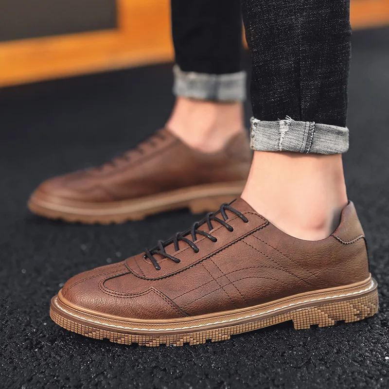

Men Shoes Dress Retro Design Classic Business Formal Shoes PU Leather Dress Shoe Men Oxford Male Footwear Lace-up Calzado Hombre