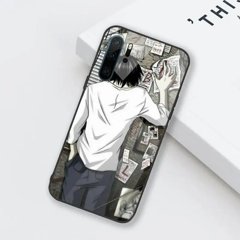 

Death Note Anime Phone Case Tempered glass for Huawei Honor Mate P 9 10 20 30 8X 7A V10 Pro Plus Lite NOVA 3E 3I 5 5I Pro