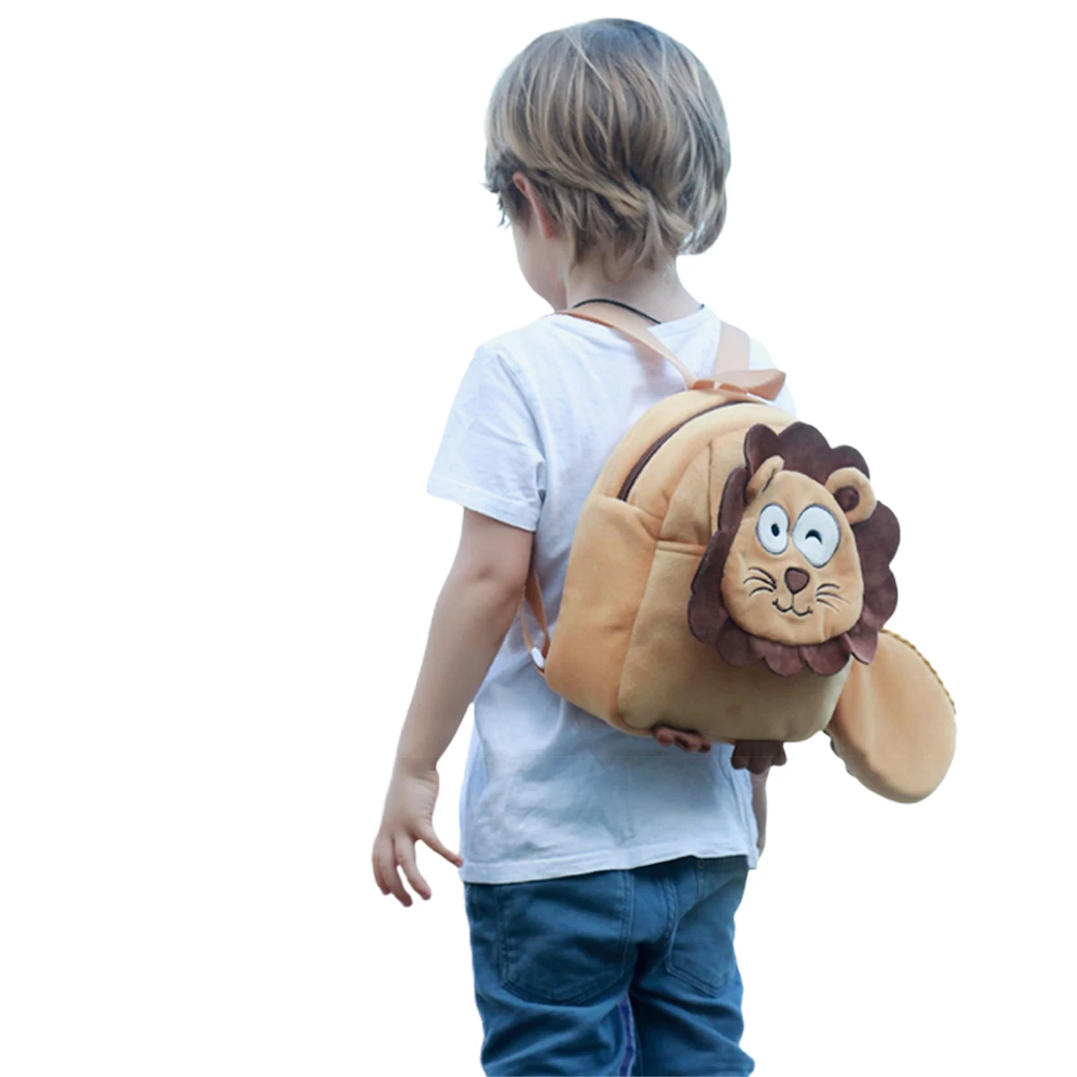 Новинка 2020 Детский рюкзак школьная сумка с поводком безопасности милый 3D