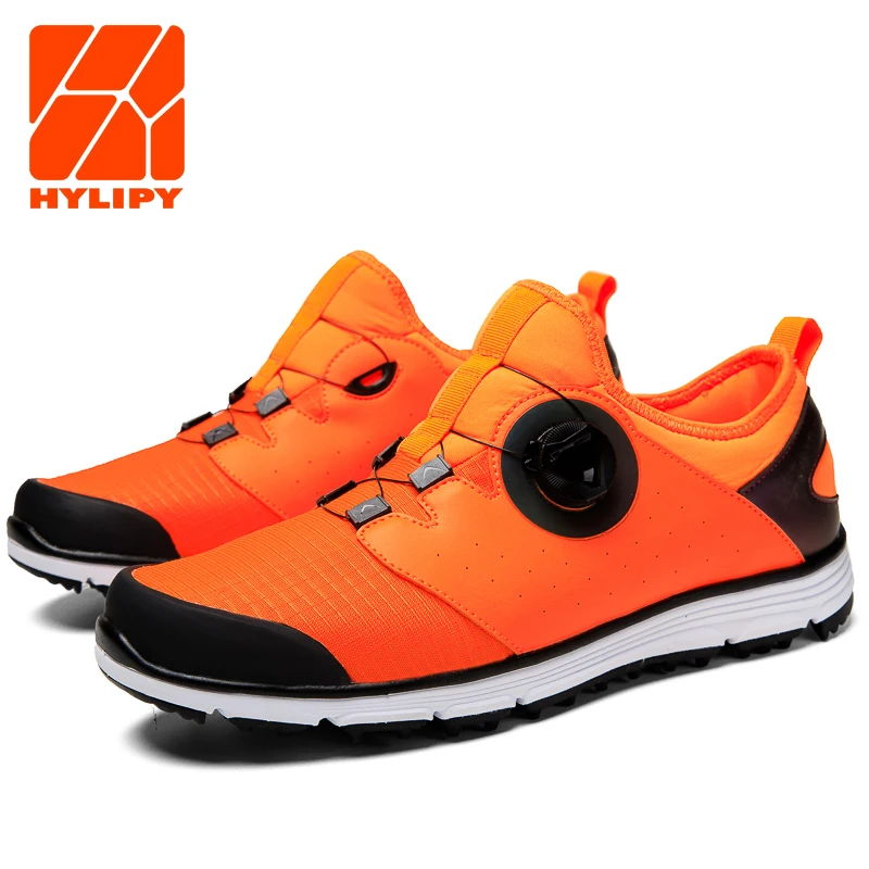 

Size 40-45 Men Golf Shoes Breathable Waterproof Sneakers Fitness Training Golf Sports Shoe for Man Non-Slip Rotating Buckle
