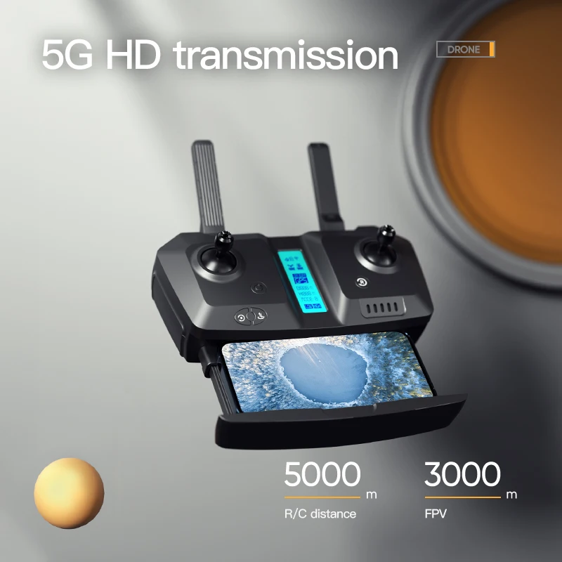 2021 НОВЫЙ HR i1 Drone 6K HD Camera Quadcopters GPS FPV с двухосевой карданной камерой EIS Professional