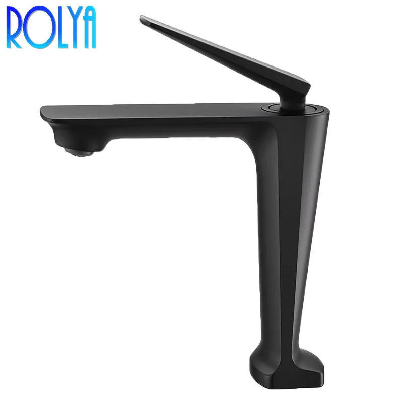 Rolya патент дизайн латунный Смеситель для ванной кран черный/розовый