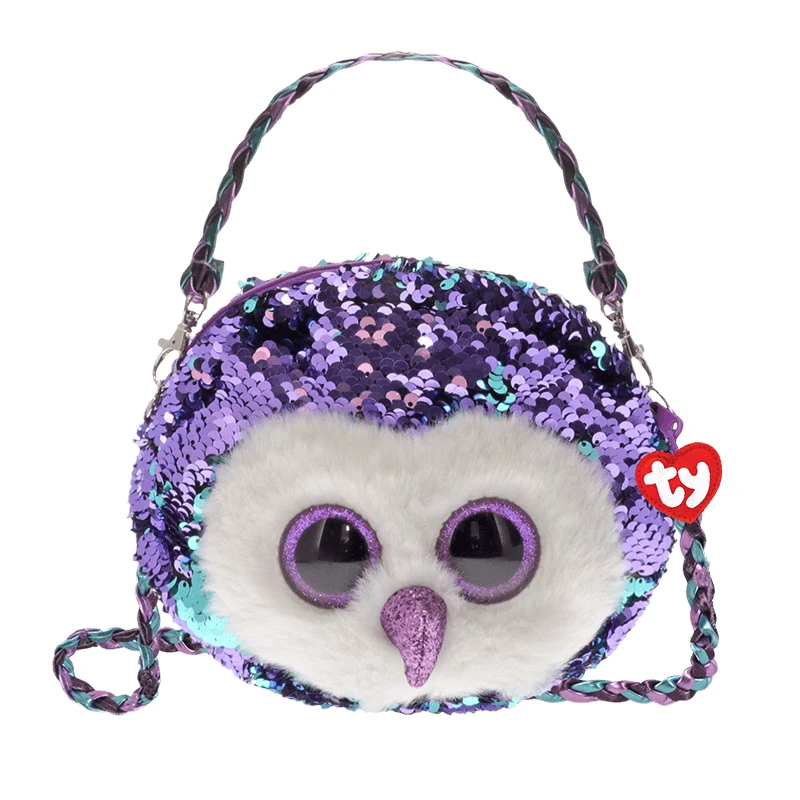 Ty большая шапочка с глазами пакет животными милая девушка плюшевая сова собака