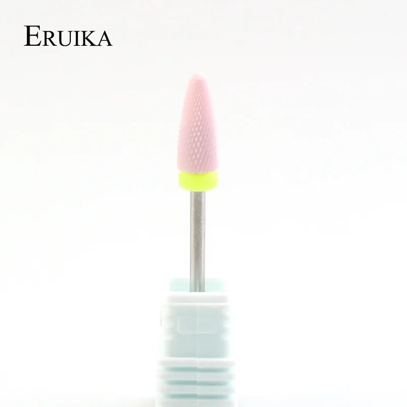 Pink-9 ERUIKA, 1 шт., фреза, керамический сверло для ногтей, электрические маникюрные машинки, педикюр, инструмент для маникюра - Цвет: Pink-9