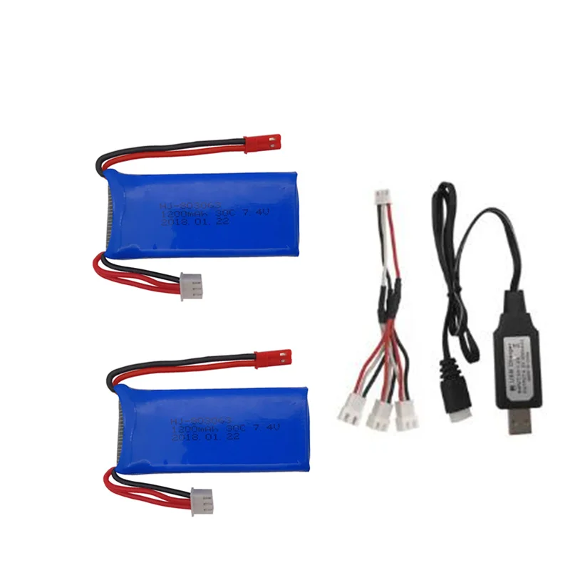 Lipo аккумулятор 7 4 В 1200 мАч с зарядным устройством ЕС для YiZhan X6 MJX X101 X102h