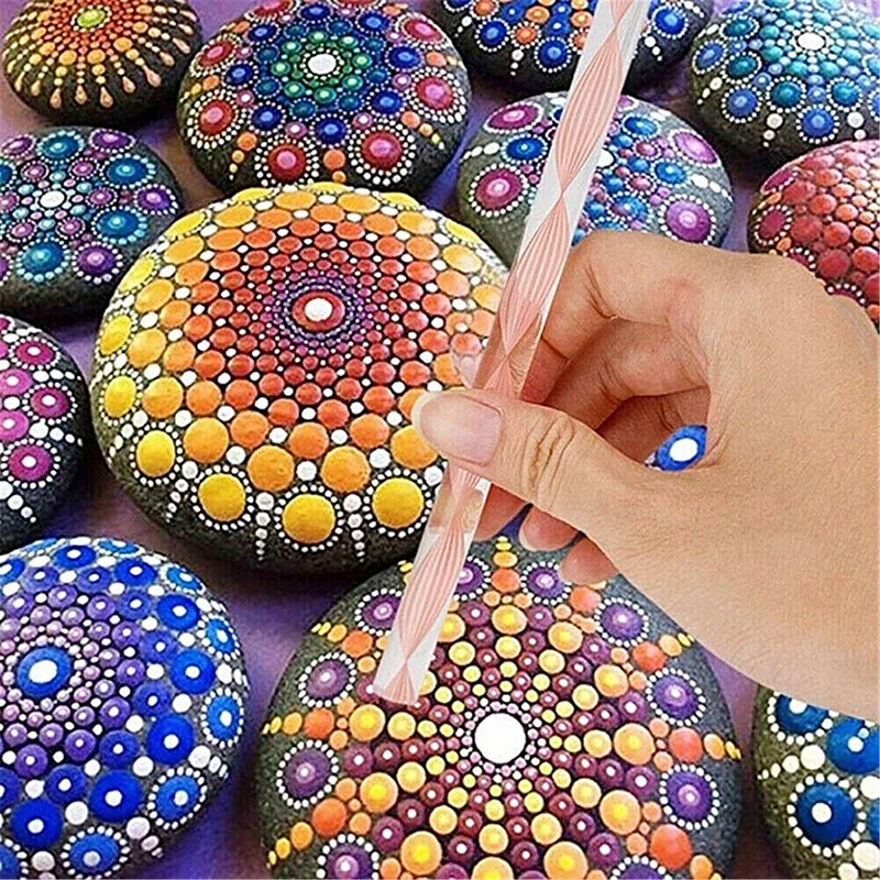 

29Pcs/Set Mandala Dotting Tools Stencil Rock Painting Kits DIY Handwork Portable Art Clay Mandala Embossing Stylus Dotting Tool