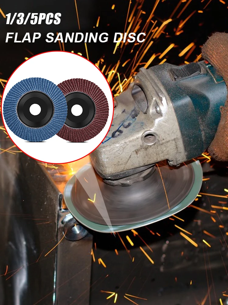 

1/3/5pcs Flat Flap Discs 75mm 3 Inch Sanding Discs 80 Grit Grinding Wheels Blades Wood Cutting For Angle Grinder