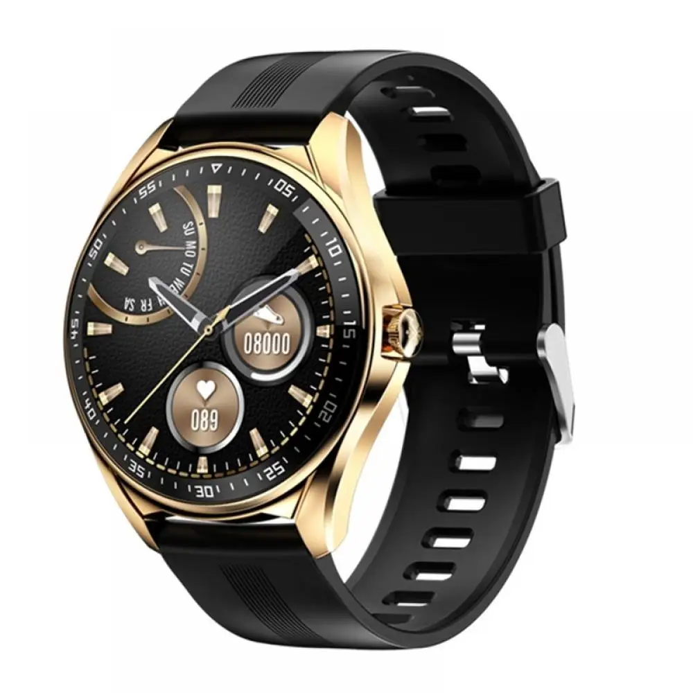

E16 Men Smart Watch Fitness Sports Smartwatch Round Touch Screen Bluetooth Call Wristwatch Music Play for Ios and Android