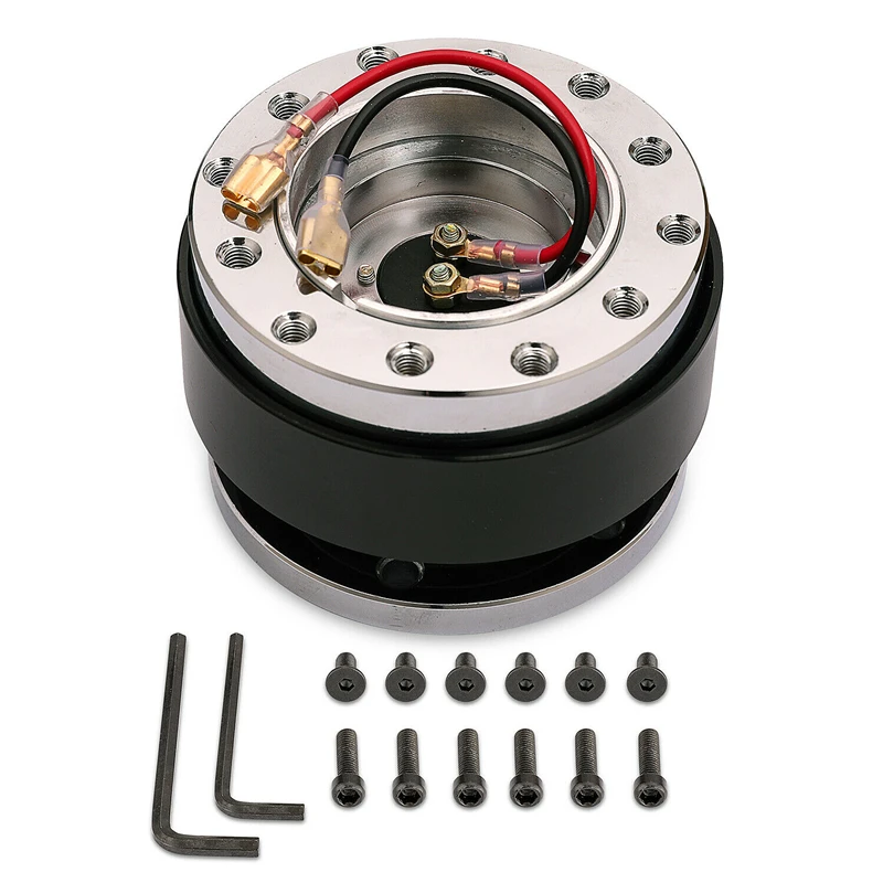 Универсальный Алюминиевый быстросъемный адаптер для рулевого колеса с 6