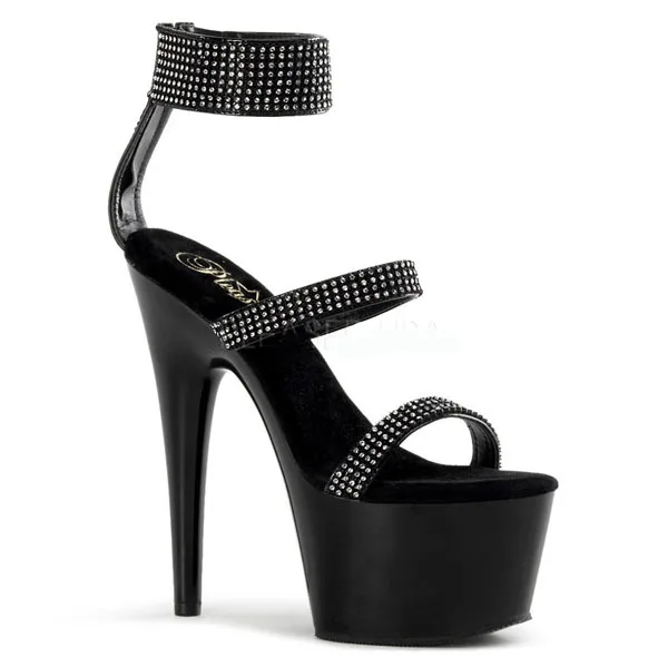 

2019 summer fashion 15cm Rhinestone high heels stage show sandals night performance shoes