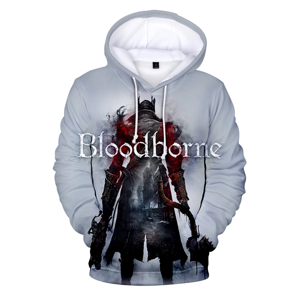 

New Bloodborne 3D Hoodies Sweatshirt Men/women Print Hot Game Hooded Pullover Long Sleeve Harajuku Autumn Hoody Plus Size