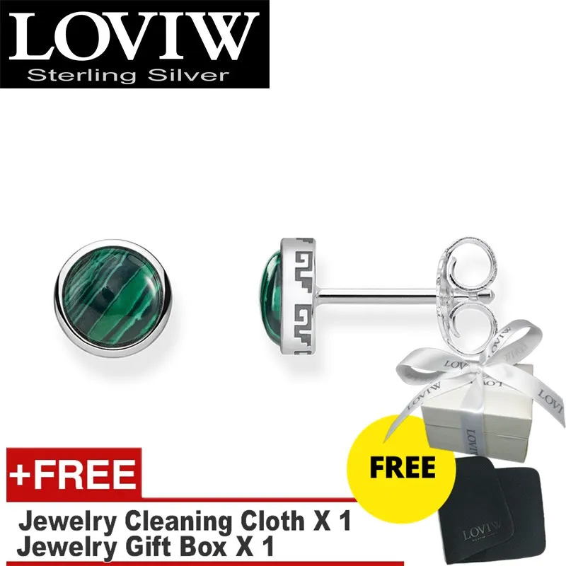 Зеленые Круглые серьги гвоздики Прямая поставка модные трендовые ювелирные