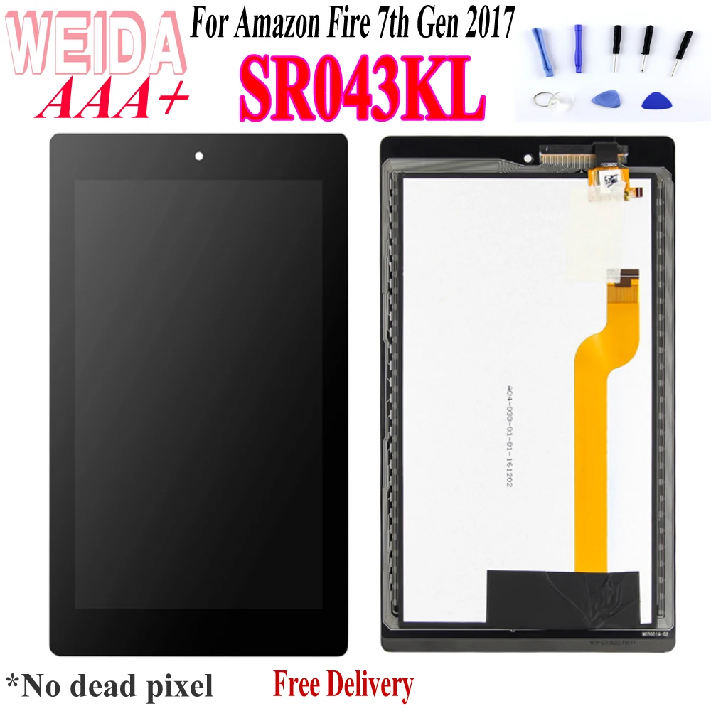 ЖК дисплей 7 0 дюйма для Amazon Fire го поколения 2017 дюймов SR043KL сенсорный экран