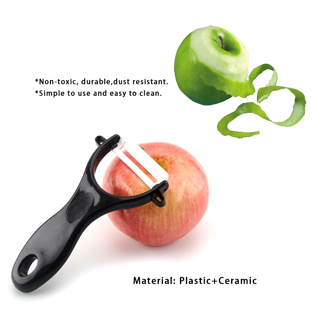 

Vegetable Fruit Potato Peeler Cutter Household Ceramic Gadget Peeling Portable Home Kitchen Tools Accessories 13*7.5cm 1pcs
