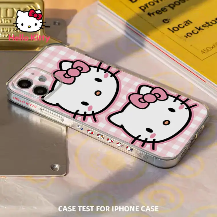 

Hello Kitty Cute Cartoon Phone Case for IPhone13 13Pro 13Promax 12 12Pro Max 11Pro X XS XR 7 8P Transparent Soft Cover