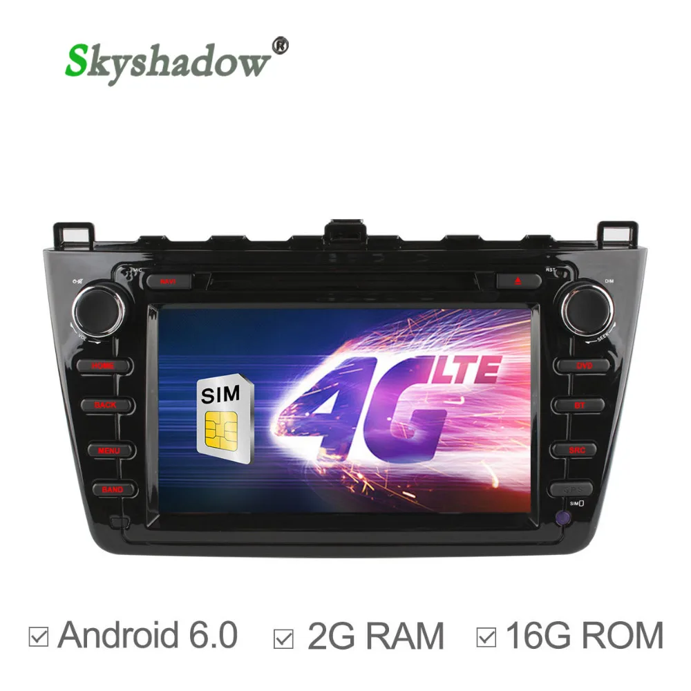 C500 1024*600 4G SIM-карта четырёхъядерный телефон gps для Mazda 6 2008 2009 2010 2011 wifi радио 2 Гб ОЗУ