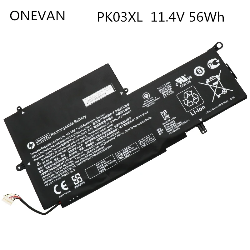 Аккумулятор ONEVAN PK03XL для HP Spectre Pro X360 13 6789116 005 11 4 в 56 Вт/ч бесплатная