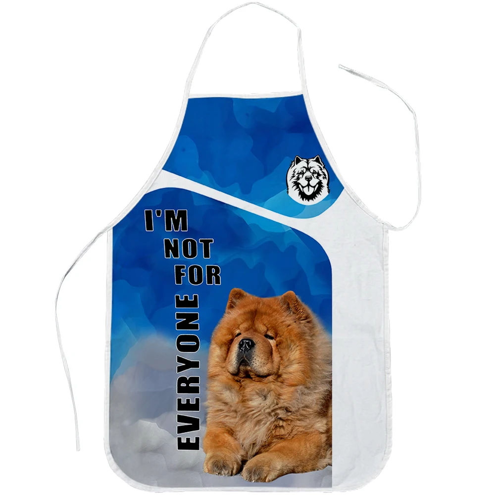 

CLOOCL Chow Chow Dogs Kitchen Apron Pets Print Baking Aprons Polyester Lacing Aprons For Men Women Home Cleaning Tools