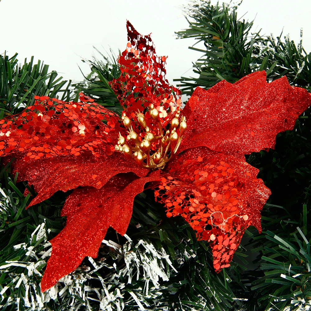 2 7 м Рождественская гирлянда зеленого ротанга рождественские украшения для дома