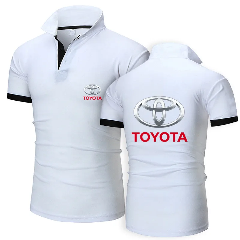 

Toyota 2021 Summer New Men's Polo Shirt Men's Short Sleeve Fashion Casual Street Hot Sale Lapel T-Shirt Polo Shirt Size S 3XL