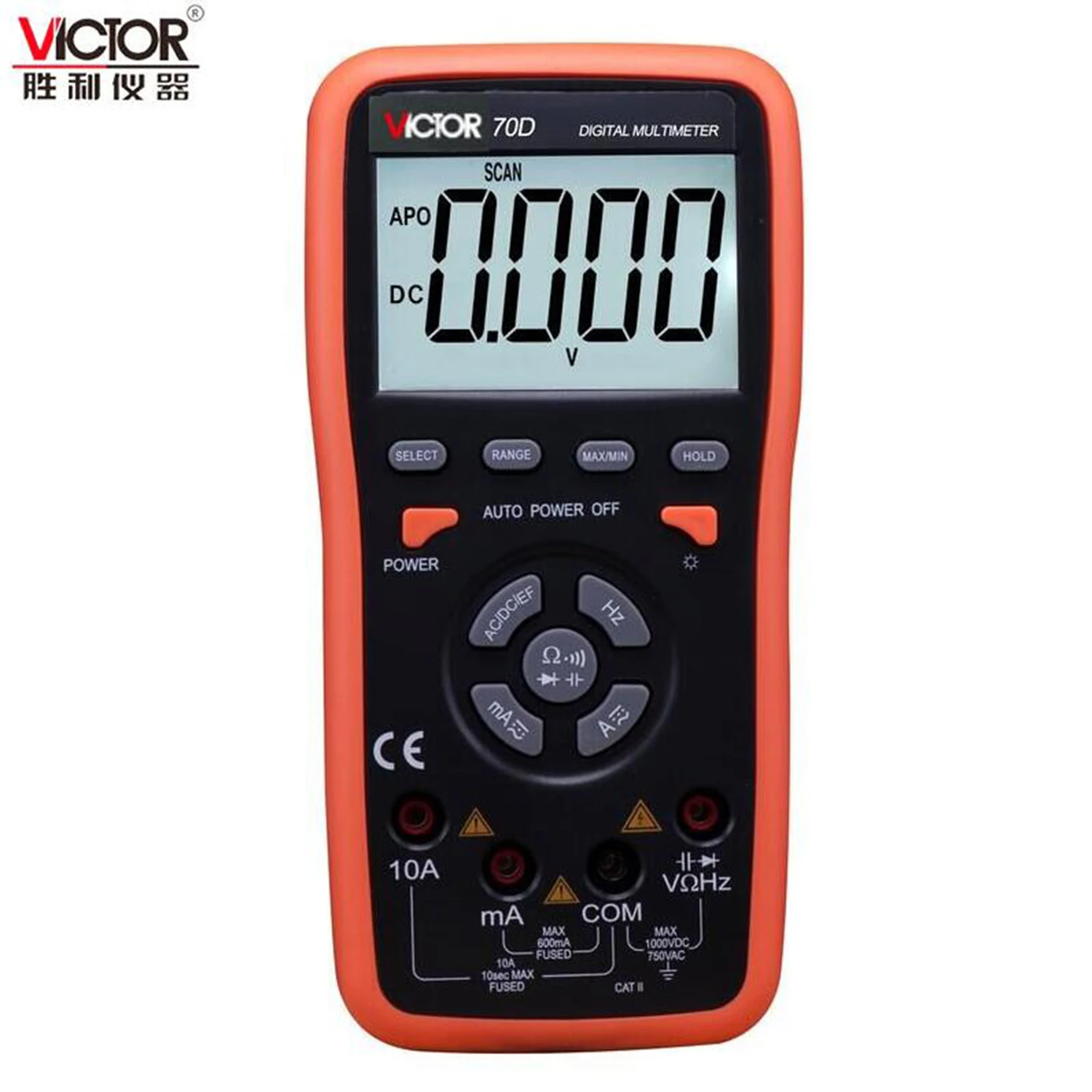 Цифровой мультиметр VICTOR VC70C VC70D сопротивление емкость частота 60000 мкФ