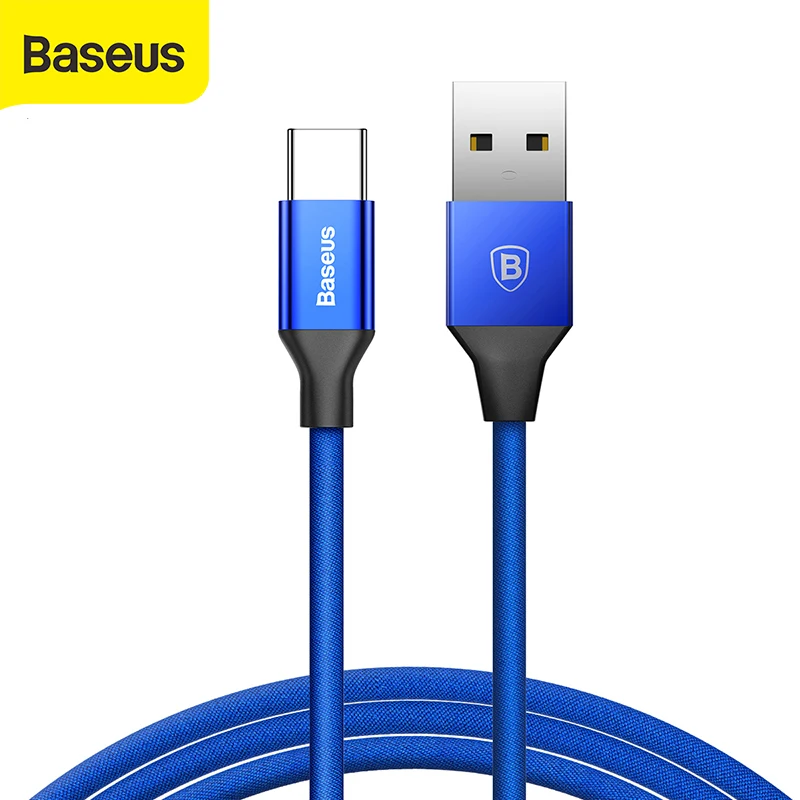 

Baseus USB Type C cable for Samsung galaxy s9 plus for note 8 3A USB cable fast charging data Cord for huawei mate 10 lite USB-C