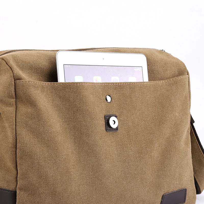 

2021 New style Multifuctional Crossbody Bag Fashion Casual men Messenger Bag High Quality Durable Canvas men Shoulder Bag