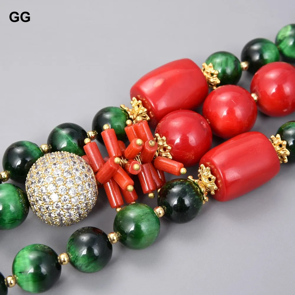 GuaiGuai ювелирные изделия натуральный камень 8 &quot3 нити зеленый тигровый глаз