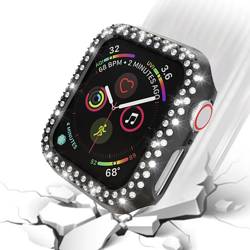 Чехол для iWatch 38/42/40/44 мм защитный чехол из поликарбоната с бриллиантами Apple Watch Series