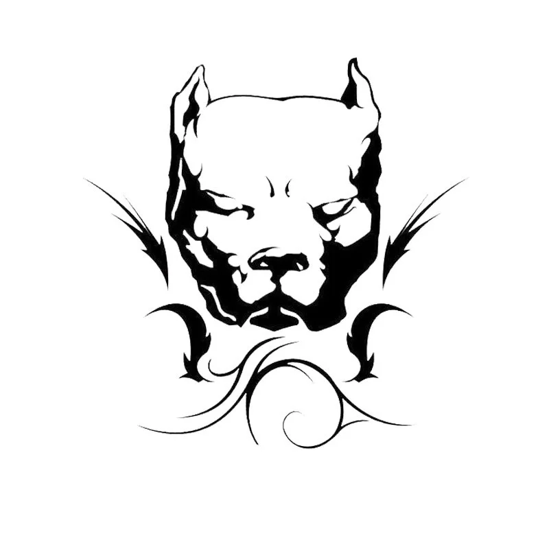 

Car Sticker Bulldog Car Sticker Personalized PVC Car Decoration Sticker Waterproof Cover Scratch Black/White, 14cm*14cm