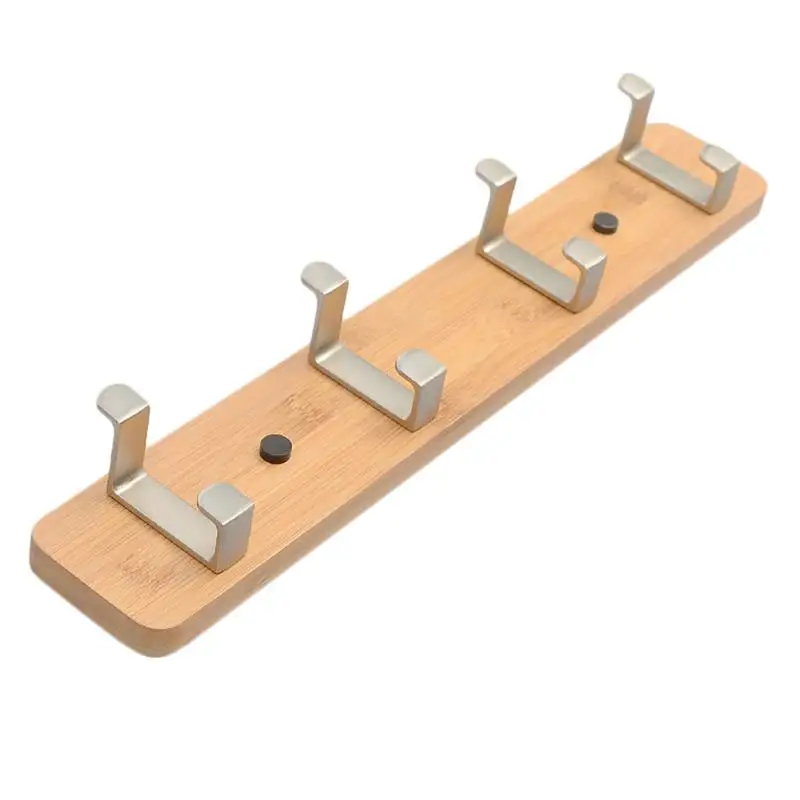 Настенная вешалка для пальто 1 комплект крючок одежды деревянный шляпы спальни