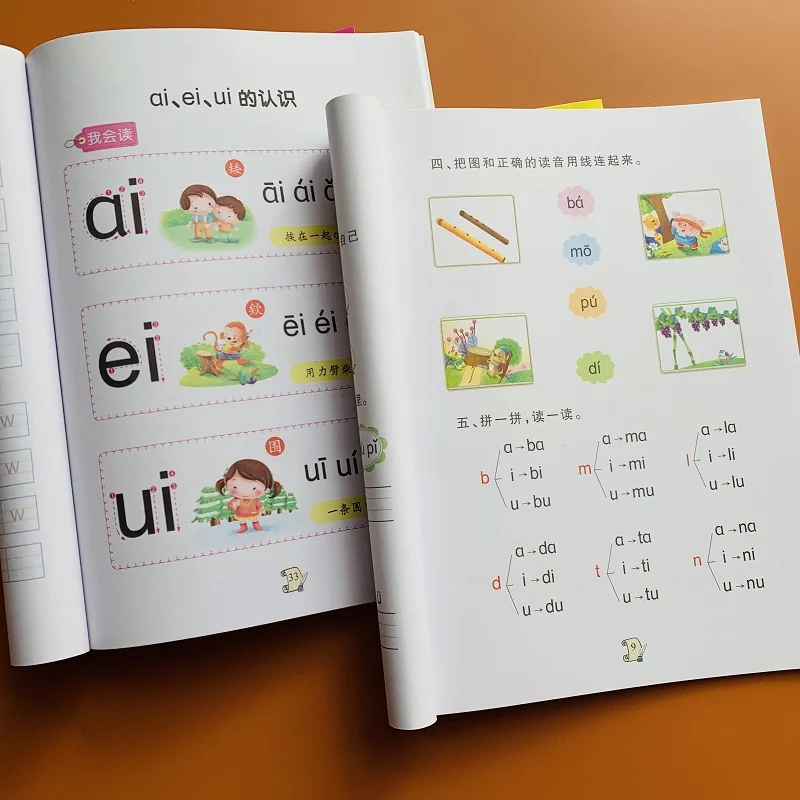 2 Books Pinyin Workbook Chinese Tracing Red Copybook See Picture For Children Libros Livros Book Livres Quaderno Libro Livro Art