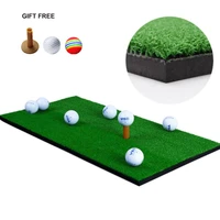 portable golf mat training aids game practice hitting lawn grass pad tee hole indoor outdoor home office detection golf mats