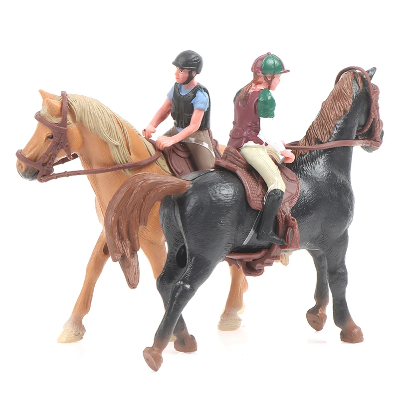 

1 шт., миниатюрная модель животных, гоночные модели лошадей, фигурки героев и игрушек, Коллекционная модель, Обучающие игрушки, модель лошади