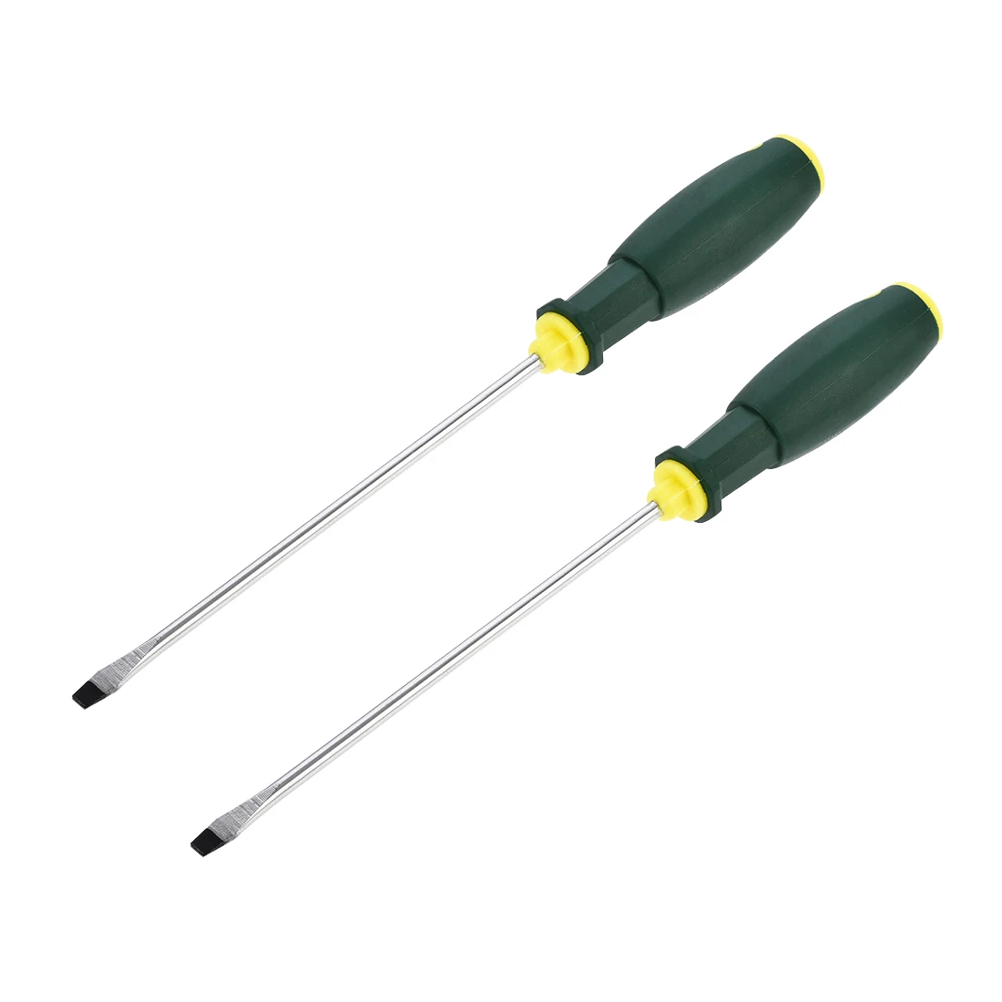 

Uxcell 2 шт. 6,5 мм шлицевая Магнитная отвертка 8 дюймов круглый вал Нескользящая зеленая + желтая ручка