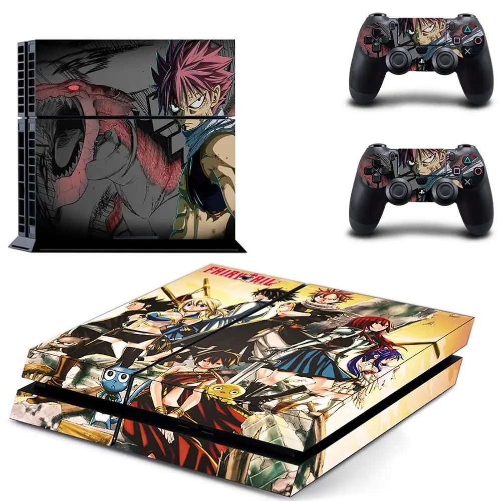 FAIRY TAIL PS4 наклейки виниловые кожа PS 4 стикер Play station Pegatinas для консоли playstation и 2