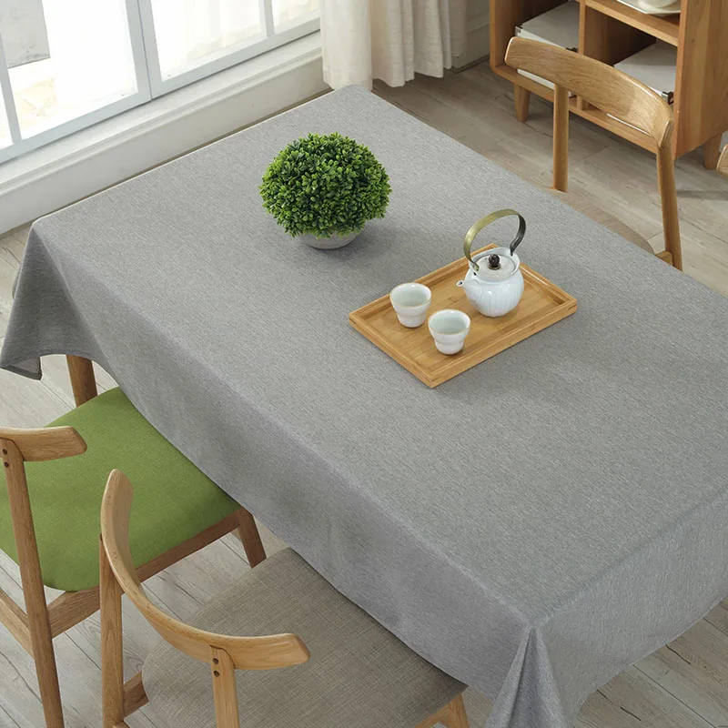 Льняная Скатерть прямоугольная, вечерние, для банкета, свадьбы, для дома, кухни, скатерть, одноцветная, цветной журнальный столик, наппэ, Прямая поставка